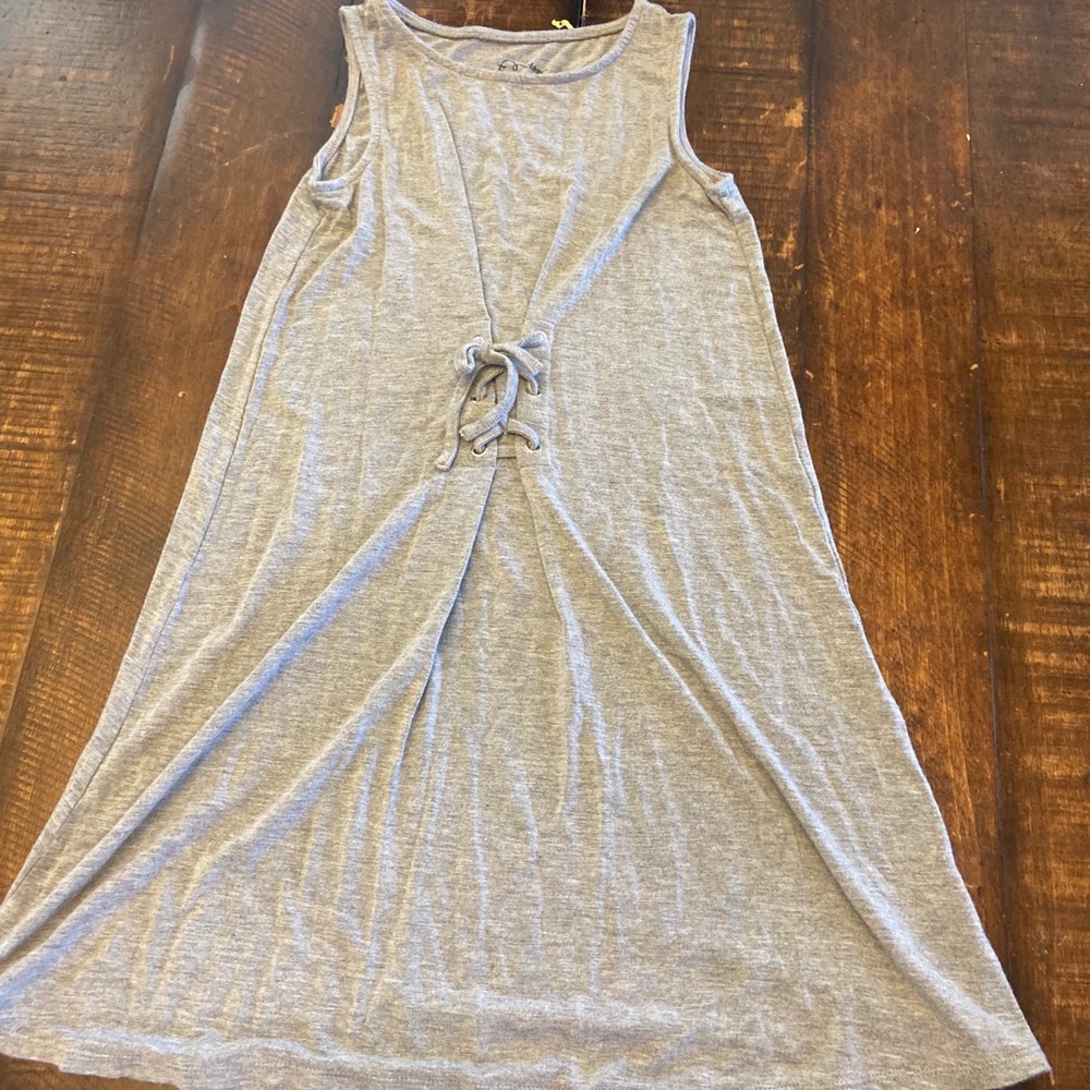 Gray T-shirt dress
